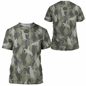 3D Penguins Camo Custom Tshirt Hoodie Apparel