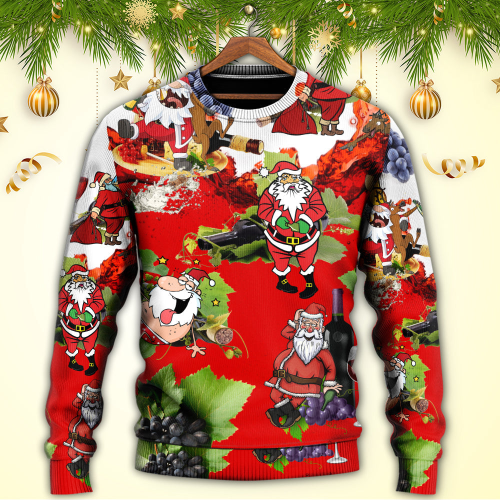 Christmas Santa Get Drunk At Christmas Party Ugly Christmas Sweater, Christmas Gift, Gift Christmas 2024
