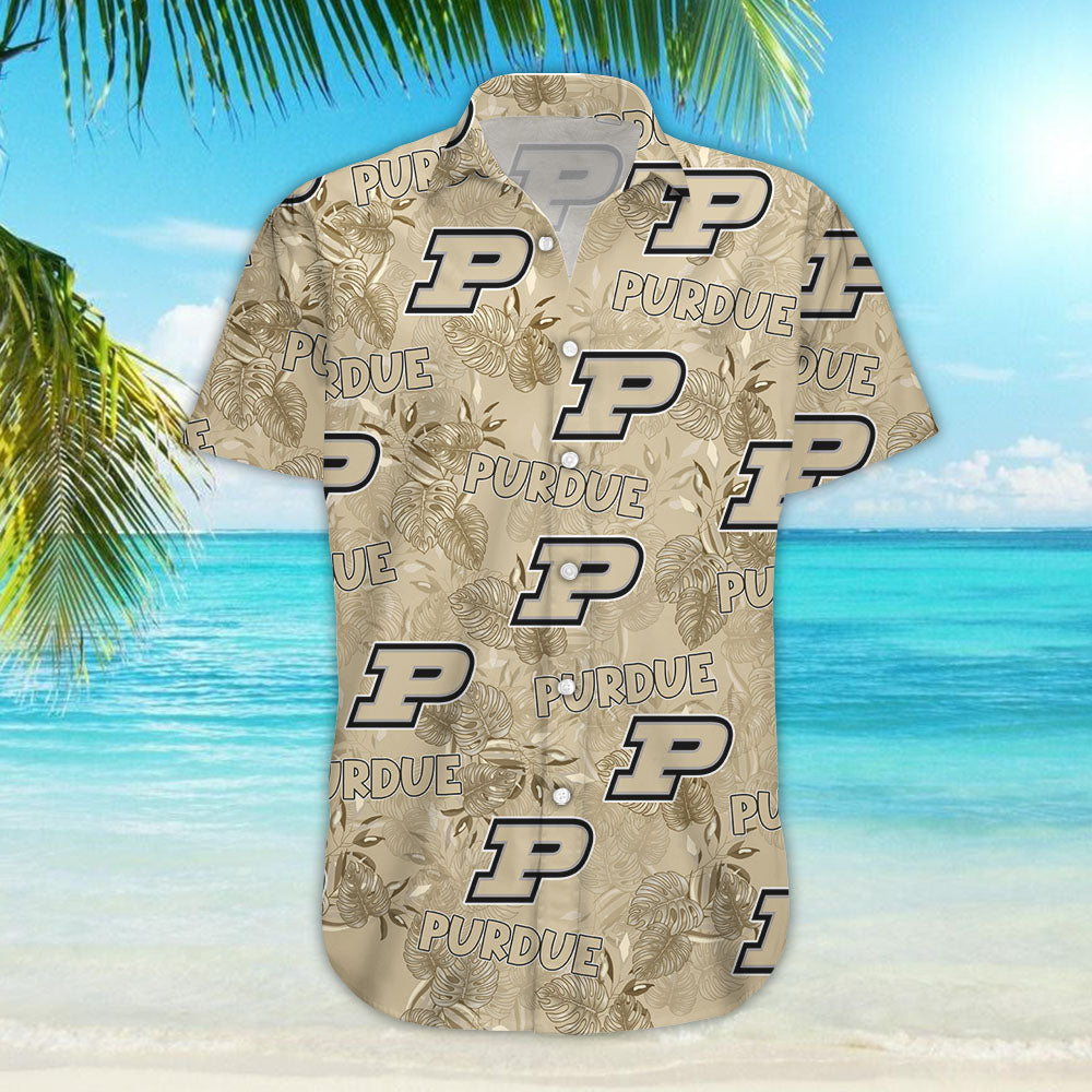 Déantóirí Coirí Purdue Aloha Shirt Léine Aloha Haváíais Léine Ghearr Trá Haváíais Shorts, Bronntanais Léine Haváíais, Bronntanas Nollag