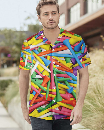 Teibí Nua-Aimseartha Dearadh Patrún Tí Gailf Colorful Léine Haváís, Bronntanas Léine Haváís, Bronntanas Nollag