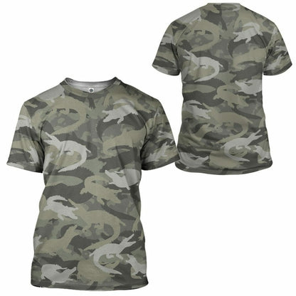 Éadaí Cochaillín Tléine Saincheaptha Camo Crogall 3D