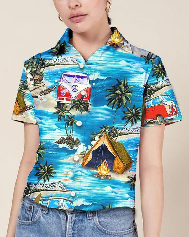 Dearadh Campála Nóiméad Shona Ag Léine Álainn Trá Haváís, Bronntanas Léine Haváíais, Bronntanas Nollag