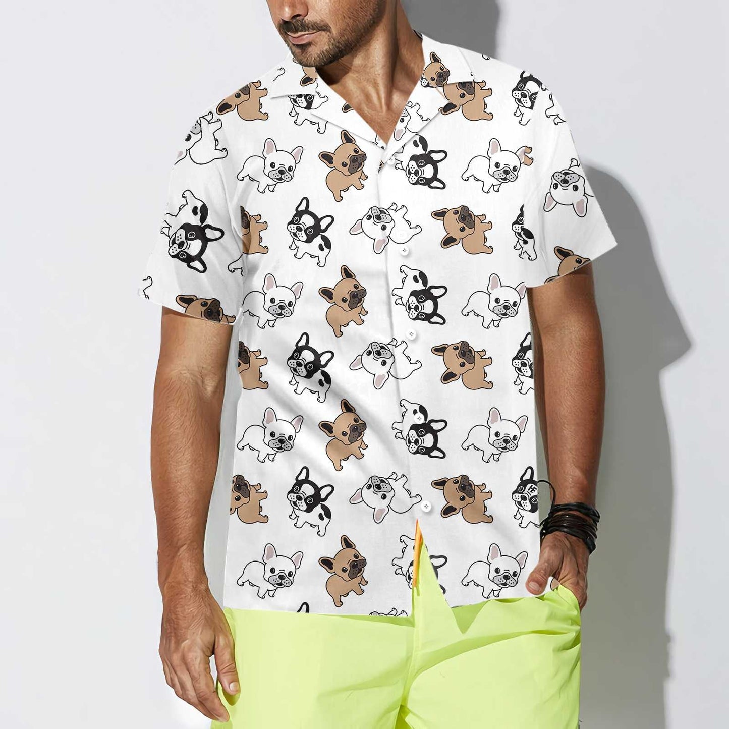 Relax And Play With French Bulldog Design Hawaiian Shirt,Hawaiian Shirt Gift, Christmas Gift