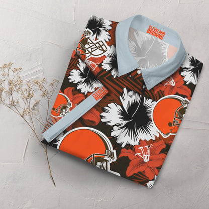 Cleveland Browns Hawaiian Shirt_Hawaiian Shirt Gift, Christmas Gift