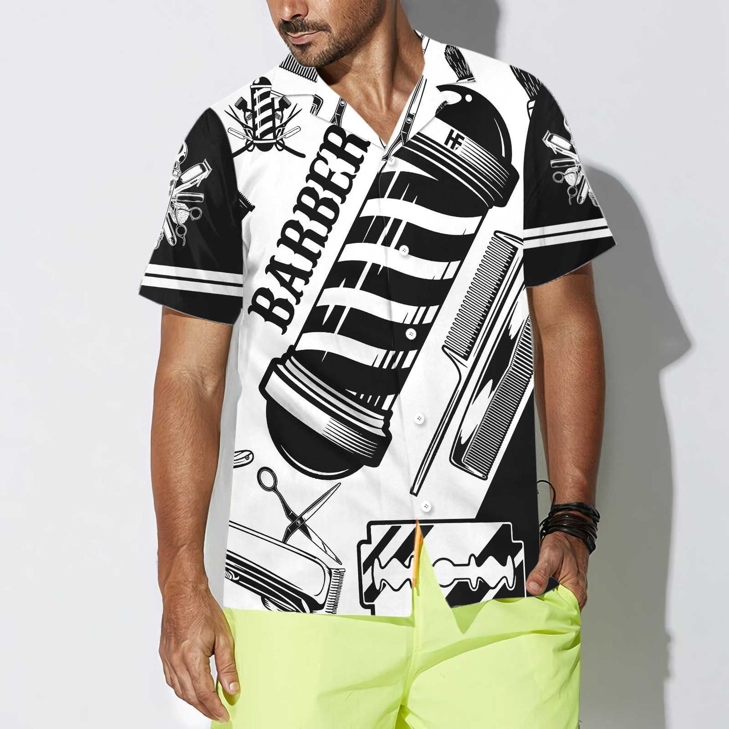 Classic Barber Is My Life Design Hawaiian Shirt, Hawaiian For Gift