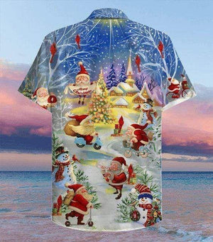 Stay Cool Santa Claus Impressive Christmas Night Hawaiian Shirt, Hawaiian Shirt Gift, Christmas Gift