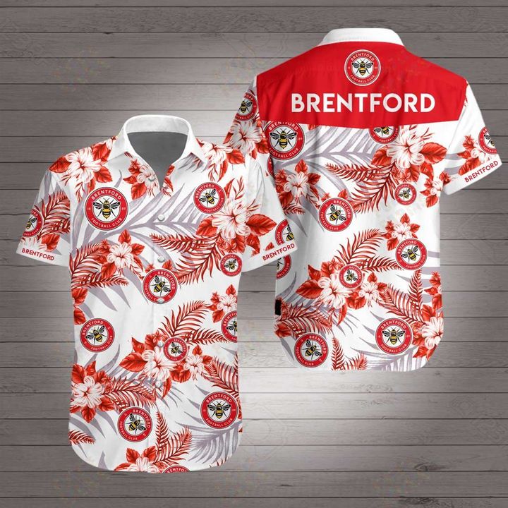 Brentford Football Club Hawaiian Shirt,Hawaiian Shirt Gift, Christmas Gift