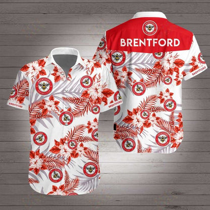Brentford Football Club Hawaiian Shirt,Hawaiian Shirt Gift, Christmas Gift