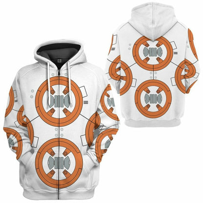 Éadaí Cochaillín Tléine Saincheaptha 3D BB8 Cosplay