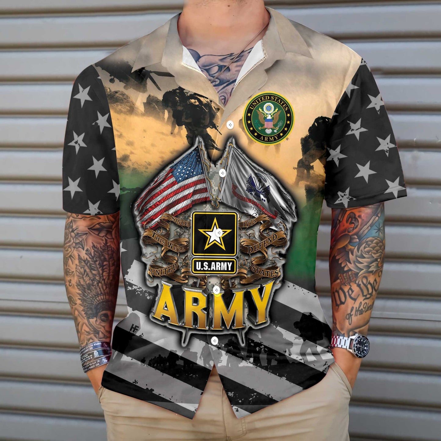 Sár-Sheirbhíseach Sárshaothair le Bród ar Léine Haváís Arm SAM, Bronntanas Léine Haváíais, Bronntanas Nollag