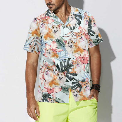 Corgi Life Love Mother Nature Design Hawaiian Shirt,Hawaiian Shirt Gift, Christmas Gift