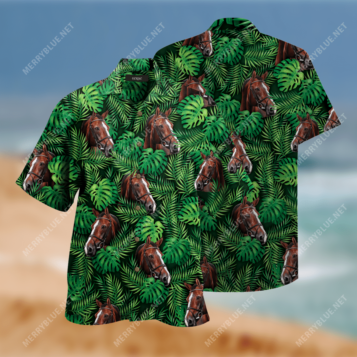 Buy Horse Unisex Hawaiian Shirt-Hawaiian Shirt Gift, Christmas Gift