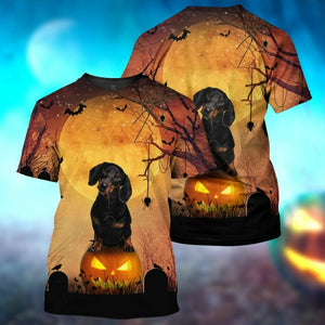 Dachshund Halloween - 3D All Over Printed Shirt Tshirt Hoodie Apparel