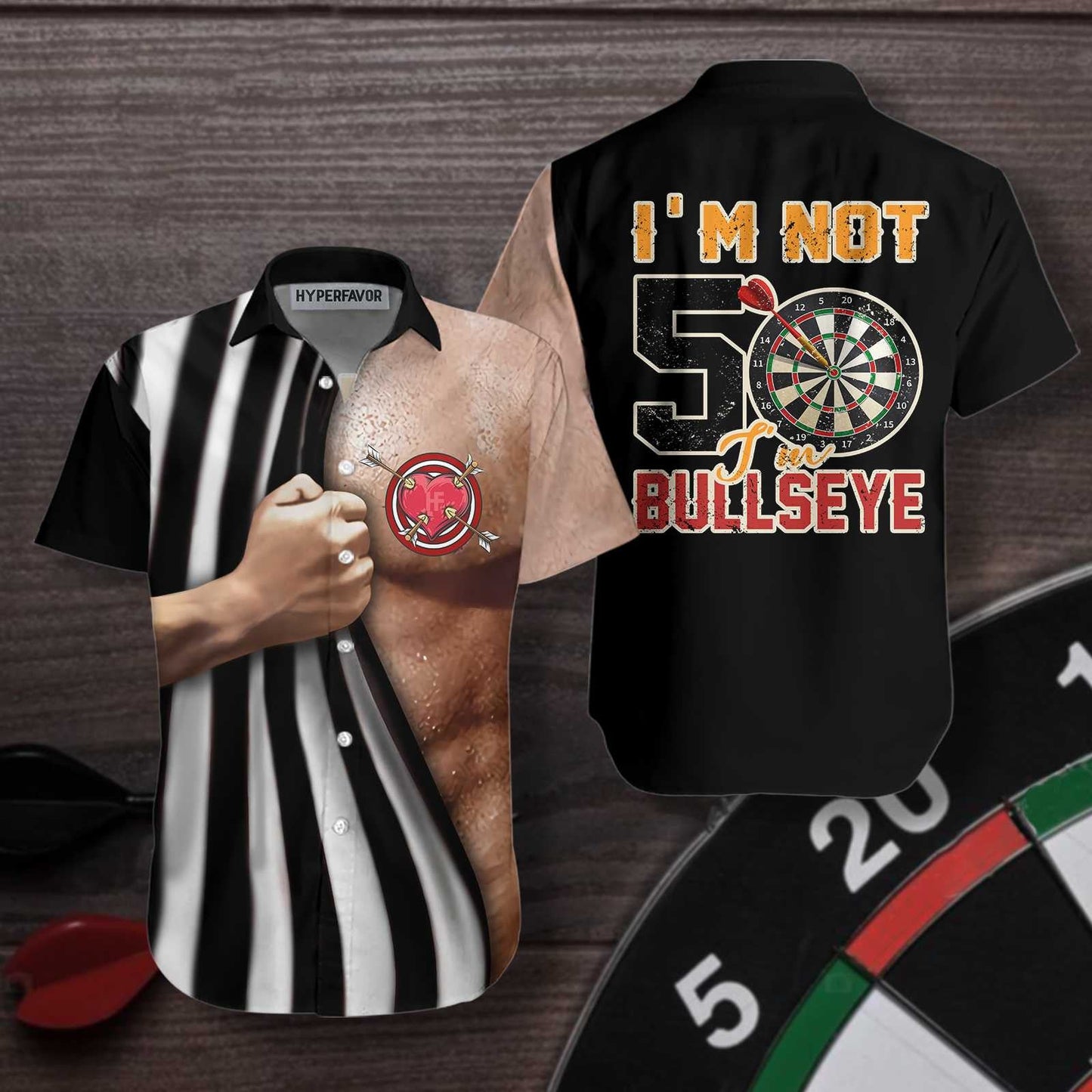 Ideal I'm Not 50 I'm Bullseye Hawaiian Shirt, Hawaiian For Gift