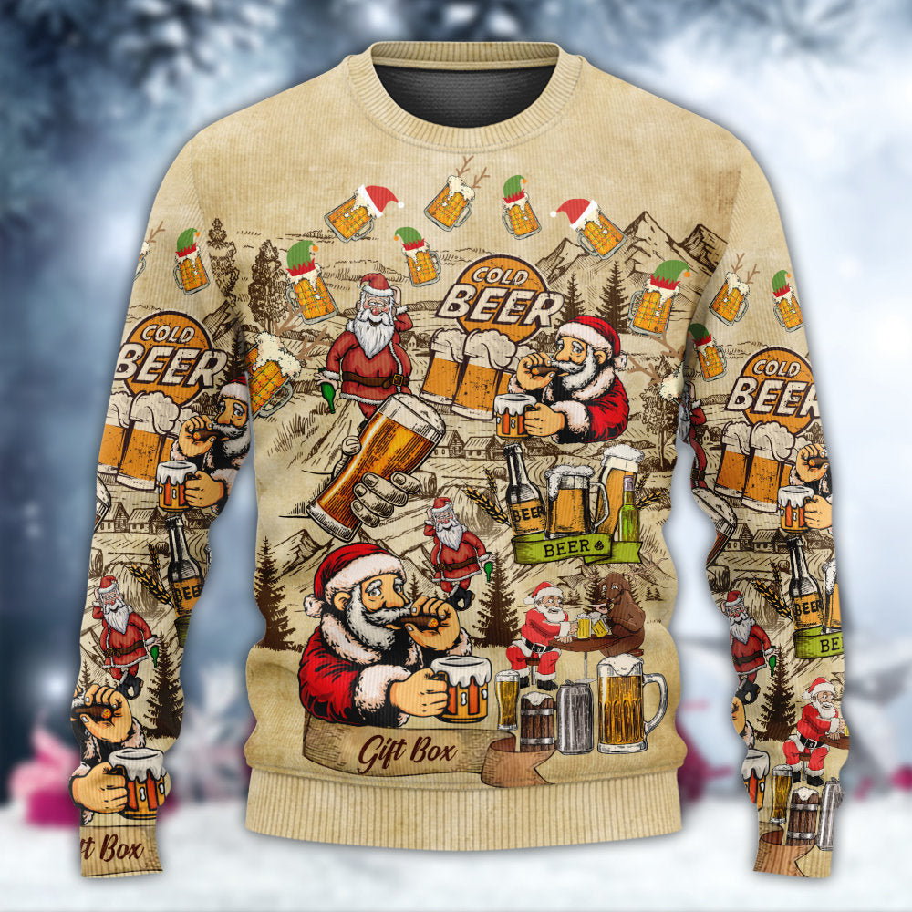 Christmas Merry Xmas Love Beer Ugly Christmas Sweater, Christmas Gift, Gift Christmas 2024