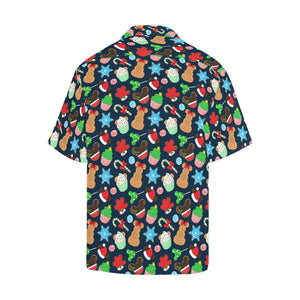 Cute Pattern Christmas Desserts Design Hawaiian Shirt, Hawaiian Shirt Gift, Christmas Gift