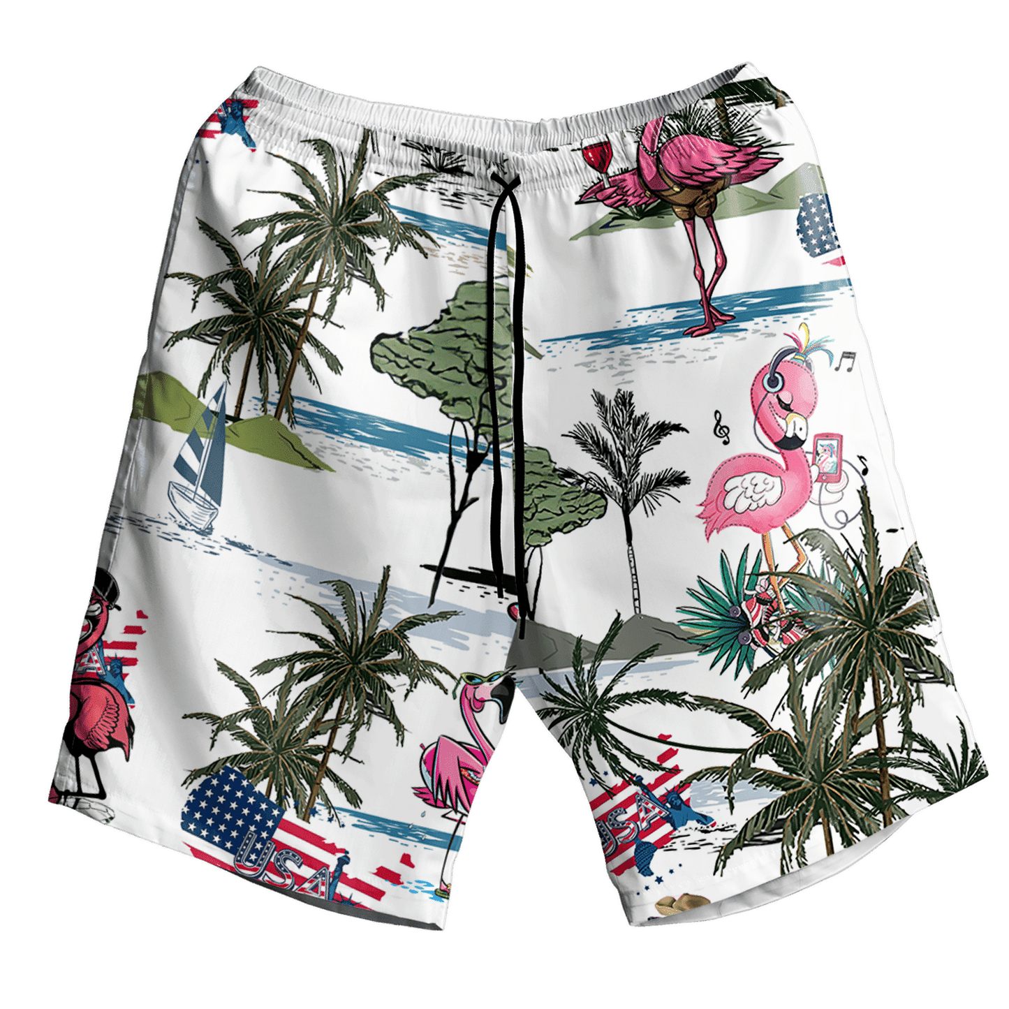 Go To The Beach Flamingo Style Design Hawaiian Shirt, Hawaiian Shirt Gift, Christmas Gift