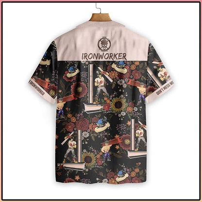 Dont Mess With Ironworker Hawaiian Shirt_Hawaiian Shirt Gift, Christmas Gift