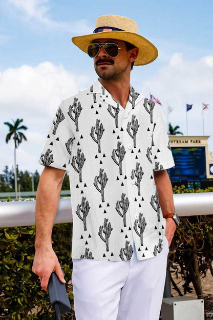 Dearcadh Gan uaim Saol Desert As Cactus Léine Haváís, Bronntanas Léine Haváí, Bronntanas Nollag