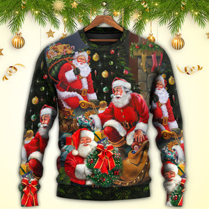 Christmas Patriot Santa Claus Ugly Christmas Sweater, Christmas Gift, Gift Christmas 2024