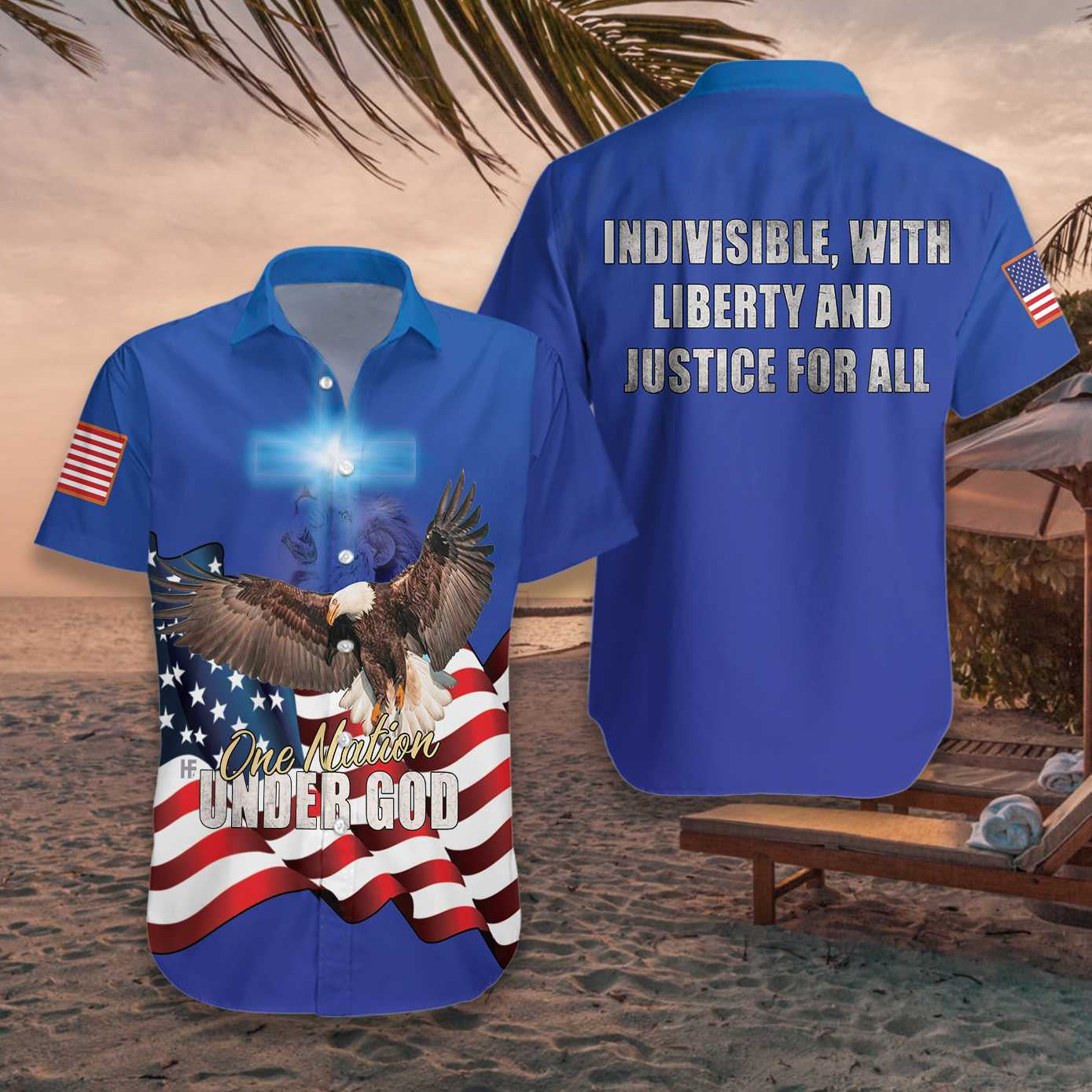 Flying Eagle Nation One Faoi Dhia Dearadh Léine Haváís, Bronntanas Léine Haváíais, Bronntanas Nollag