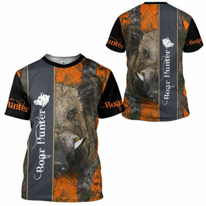 3D Ferocious Boar Hunter Custom Tshirt Hoodie Apparel