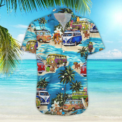 Beach Hawaii Dachshund Dog Hawaiian Shirt,Hawaiian Shirt Gift, Christmas Gift