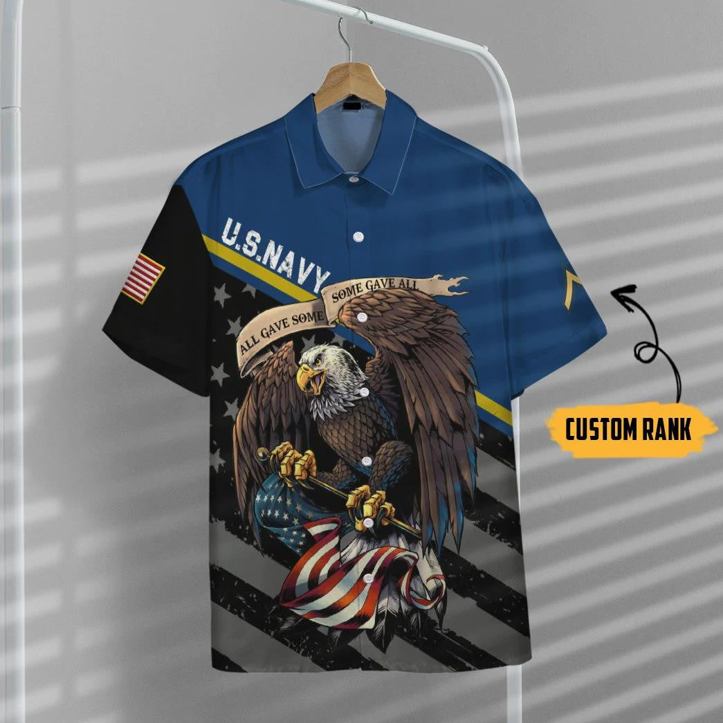 Eitilt Iolair Chabhlach na SA Céim Chustaim Ag Sealbhú Bratach Mheiriceá Léine Haváís, Bronntanas Léine Haváíais, Bronntanas Nollag