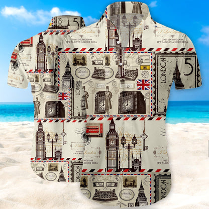 Léine haváíais patrún Vintage London Classic, Hwaiian For Gift