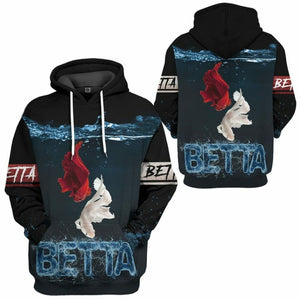 3D Betta Loving Custom Tshirt Hoodie Apparel