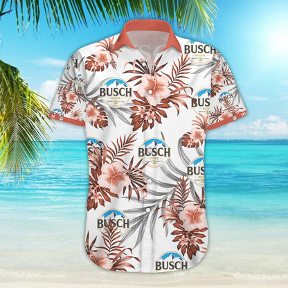 Busch Beer Hawaiian Shirt â€“ Dnstyles,Hawaiian Shirt Gift, Christmas Gift