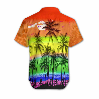 Lgbt Beach Beautiful Natural Beauty Design Hawaiian Shirt, Hawaiian Shirt Gift, Christmas Gift