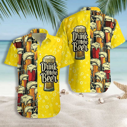 I Love Drinking More Beer Hawaiian Shirt, Hawaiian For Gift