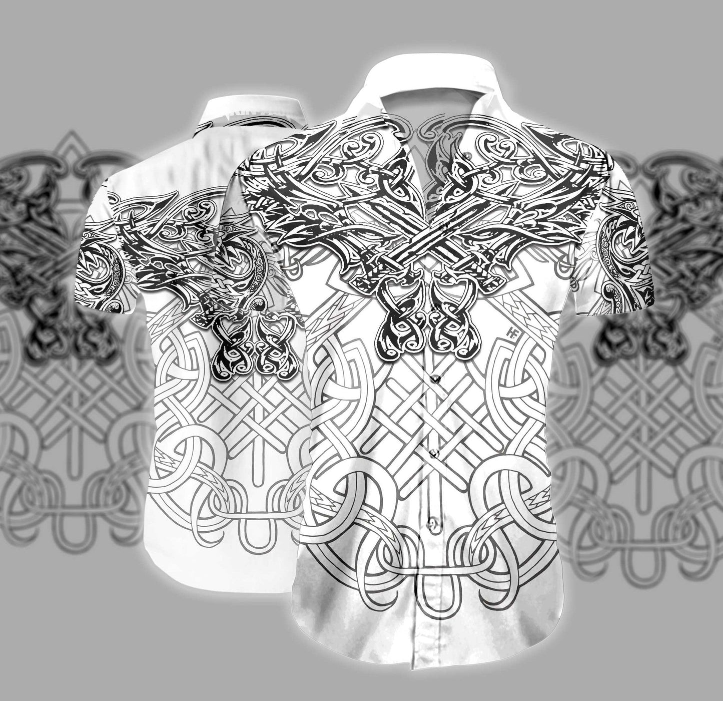 Celtic Dragon Tattoo 3D Pattern Design Hawaiian Shirt,Hawaiian Shirt Gift, Christmas Gift