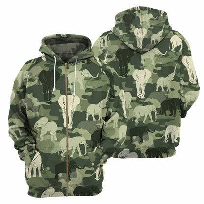 Eilifint Camo - Éadaí Cochaillín Tléine Clóbhuailte Léine 3D
