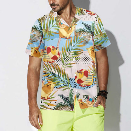 Funny Guinea Pig On The Beach Hawaiian Shirt,Hawaiian Shirt Gift, Christmas Gift