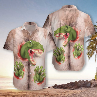 Carnabhóir Ón nDineasár Laistigh Dearadh Uathúil Léine Haváí, Bronntanas Léine Haváís, Bronntanas Nollag