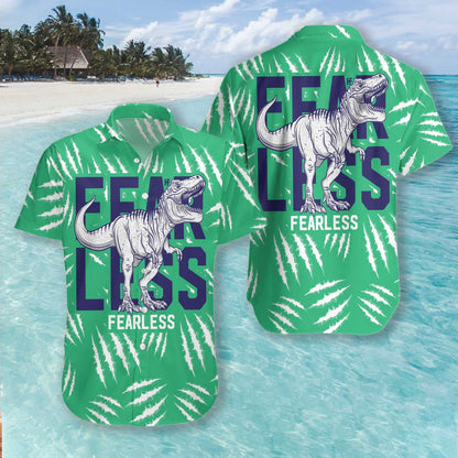 Dineasár T-Rex ar Phatrún Cúlra Glas Léine Haváís, Bronntanas Léine Haváíais, Bronntanas Nollag