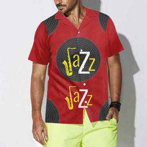 World Of Jazz On Maroon Design Hawaiian Shirt, Hwaiian For Gift