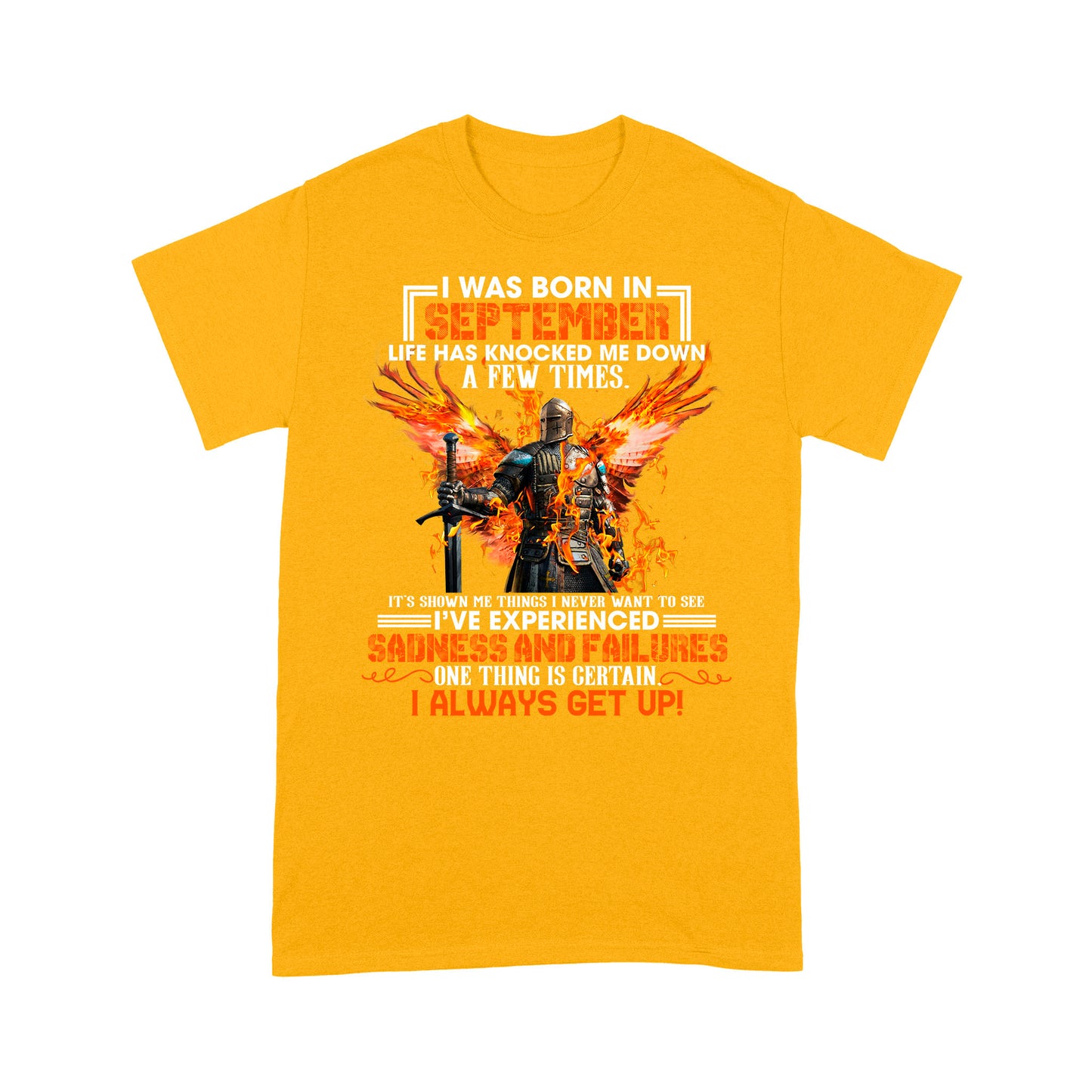 Rugadh mé i mí Mheán Fómhair tá an saol tar éis dul i gcion orm cúpla uair - T-léine Caighdeánach Bronntanas Léine don Nollaig