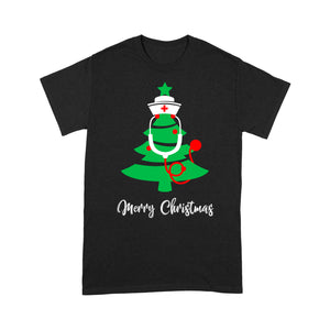 Merry Christmas Stethoscope Nurse Christmas Tree  Tee Shirt Gift For Christmas