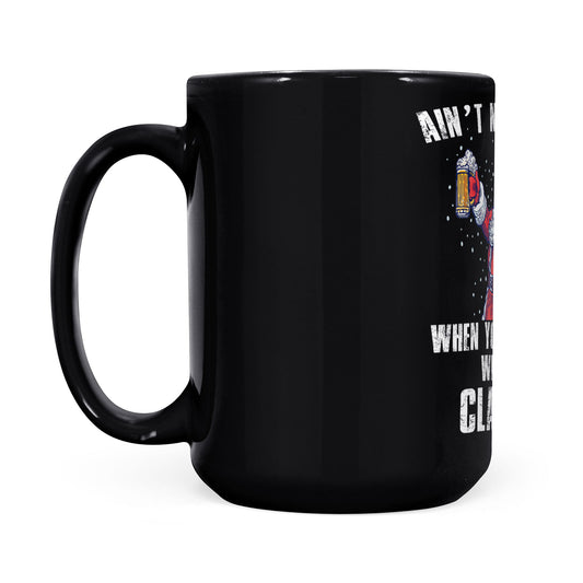 Nach bhfuil Dlí ar bith Nuair a Ólann tú Le Clásal Greannmhar Beoir Beoir Muga Dubh Bronntanas Don Nollaig 