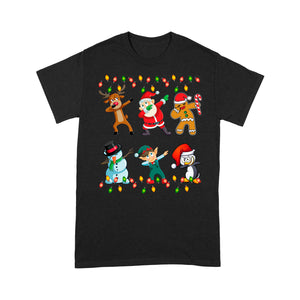 Dabbing Santa Friends Christmas Funny Xmas Gifts Tee Shirt Gift For Christmas