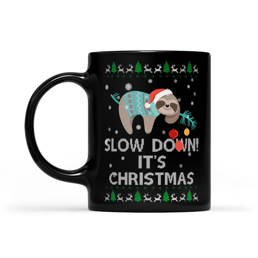 Feisteas Nollag greannmhar agus gleoite - Mall síos! Is Bronntanas Mug Dubh Nollag é don Nollaig