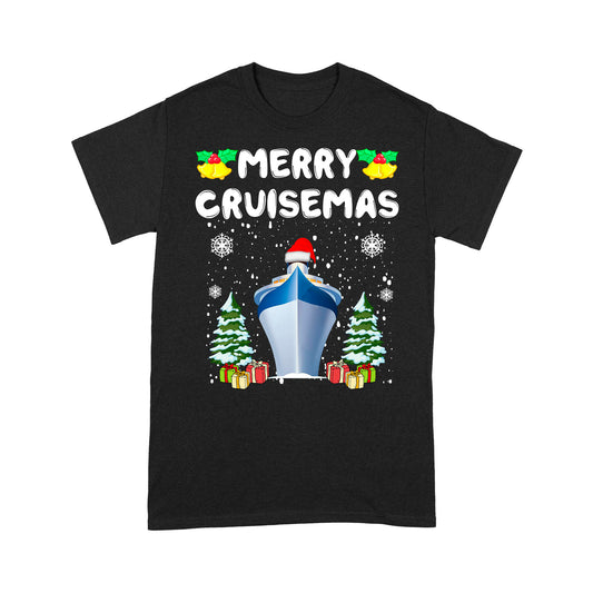Merry Cruisemas Greannmhar Meaitseáil Teaghlaigh Bronntanas Léine Tee Don Nollaig