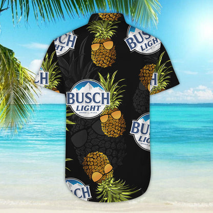 Busch Light Pineapple Hawaiian Shirt,Hawaiian Shirt Gift, Christmas Gift