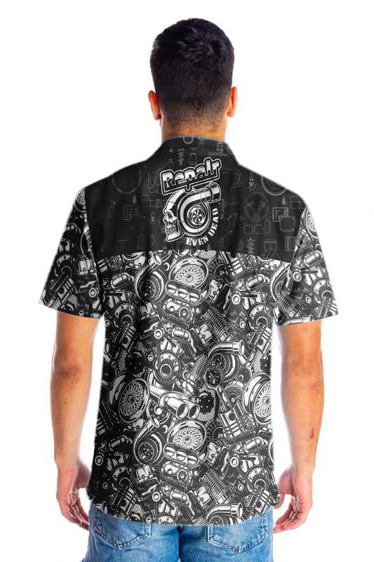 Dearadh Clasaiceach Deisiúchán Léine Haváís Fiú Marbh Ar Chúlra Dorcha, Bronntanas Léine Haváíais, Bronntanas Nollag