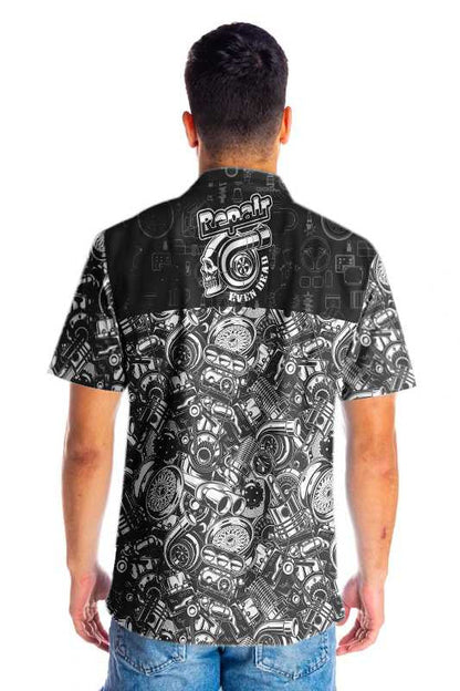 Dearadh Clasaiceach Deisiúchán Léine Haváís Fiú Marbh Ar Chúlra Dorcha, Bronntanas Léine Haváíais, Bronntanas Nollag