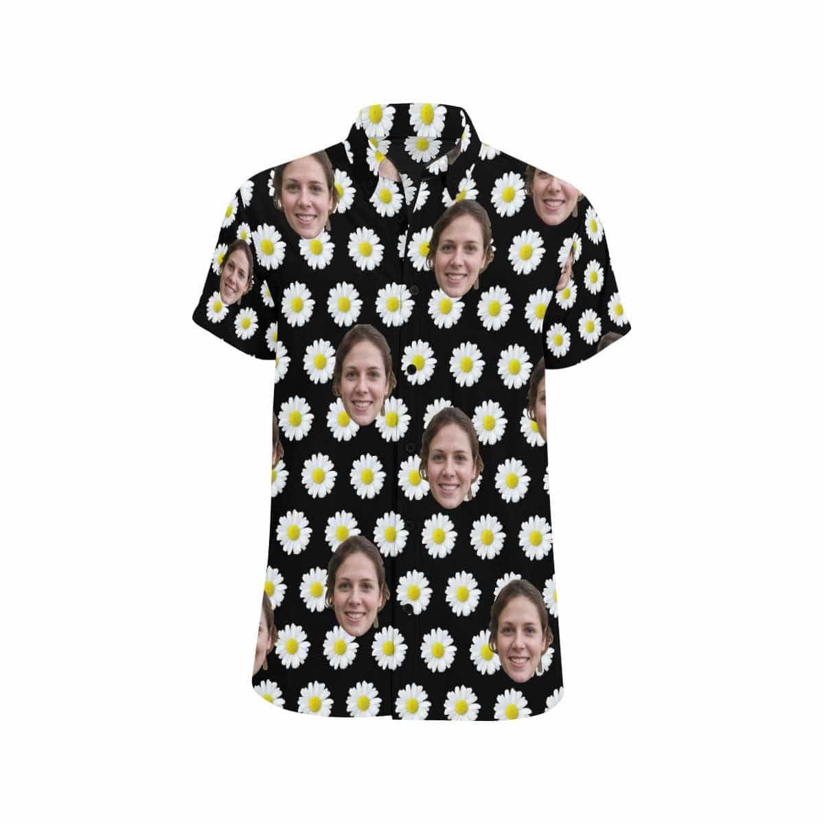 Bláthanna Nóinín ar Ghrianghraf Dubh Léine Haváís Saincheaptha, Bronntanas Léine Haváí, Bronntanas Nollag