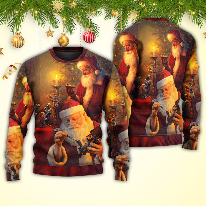 Christmas Santa Claus The Spirit of Christmas Art Style Ugly Christmas Sweater, Christmas Gift, Gift Christmas 2024